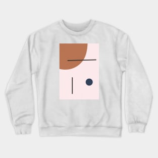 Modern Gallery Wall Decor, Minimal, Scandinavian, Geometric Crewneck Sweatshirt